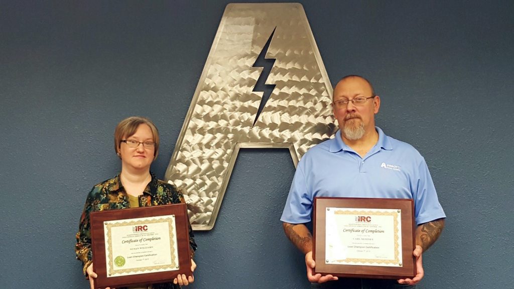 Susan Williams and Carl Mohney, Lean Champions at Abbott Furnace